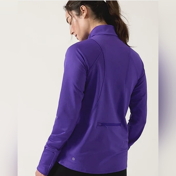 Athleta Jackets & Blazers - ATHLETA Women's Athleta Whistler Half Zip Hoodie, Noble Blue (Purple), Size L